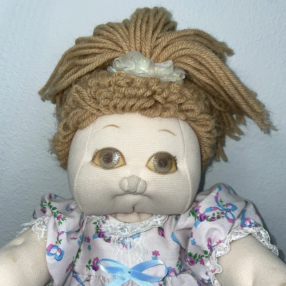 vintage Handmade Soft Sculpture‎ Caucasian Cabbage Patch Doll